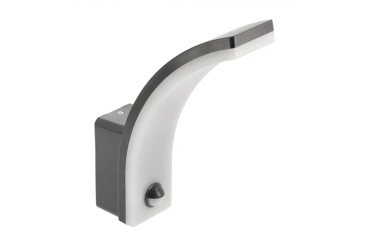 Світильник 20W GTV NICEA з датчиком руху, 4000K, IP65, DIM, чорний