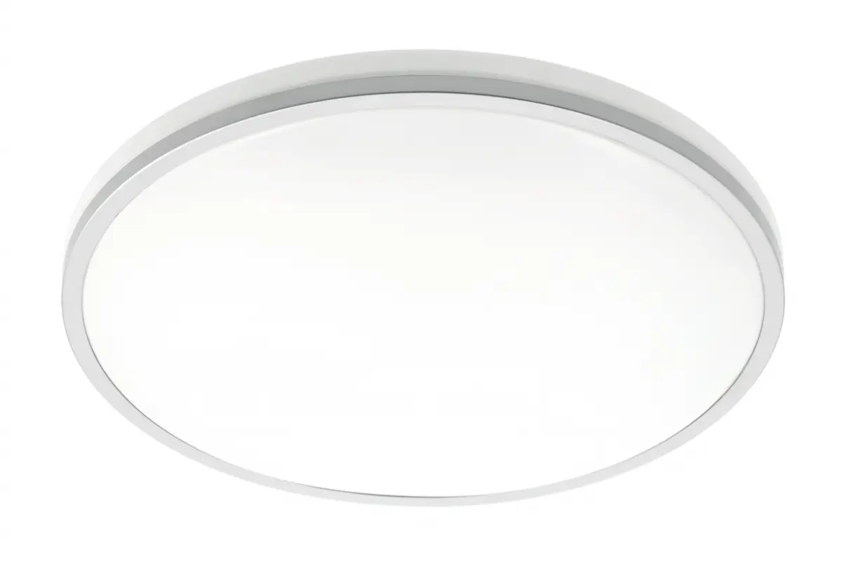 Стельовий світильник GTV TULA, Ø350мм, 4000K, 24W, IP44, сірий