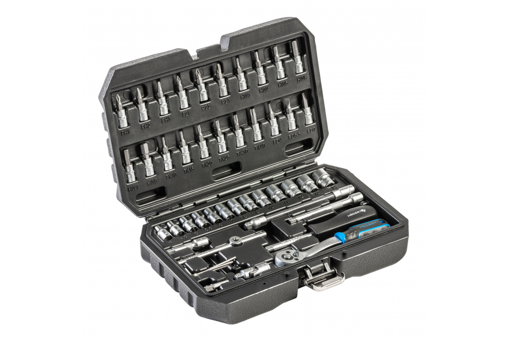 Набір інструментів HOEGERT 46 шт. (HT1R216) 1/4"