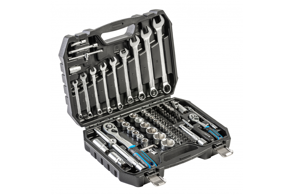 Набір інструментів HOEGERT CR-V 1/2", 1/4" 85 шт. (HT1R225)