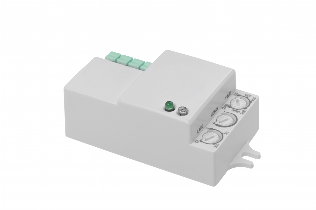 Датчик руху мікрохвильовий GTV CM-12-P, макс. 1200 Вт, кут виявлення 360°, діапазон 15 м