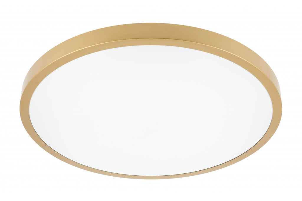 Світильник світлодіодний GTV ATOL, 32 Вт, 2560 лм, 3000K, AC180-250В, PF>0,9, IP54, Ø400 мм, золотий