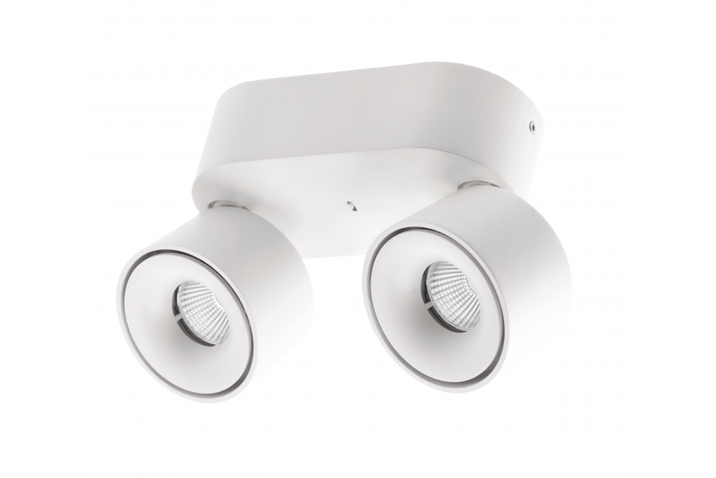 Світильник подвійний GTV BIANCO CCT 16W, 1360Lm, AC220-240V, 50/60Hz, Ra≥80, IP20, 36°, 2700/3300/4000K, білий