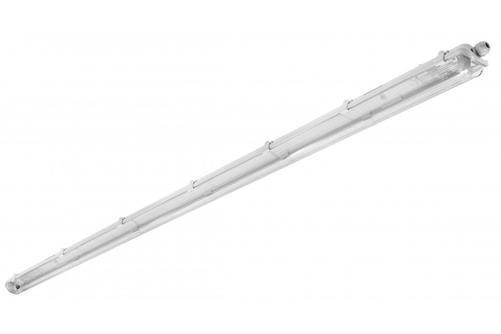 Герметичний світильник GTV HAGEN 130х7см, T8 LED, G13, AC220-240V, 50/60Hz, IP65, PC/PC, білий