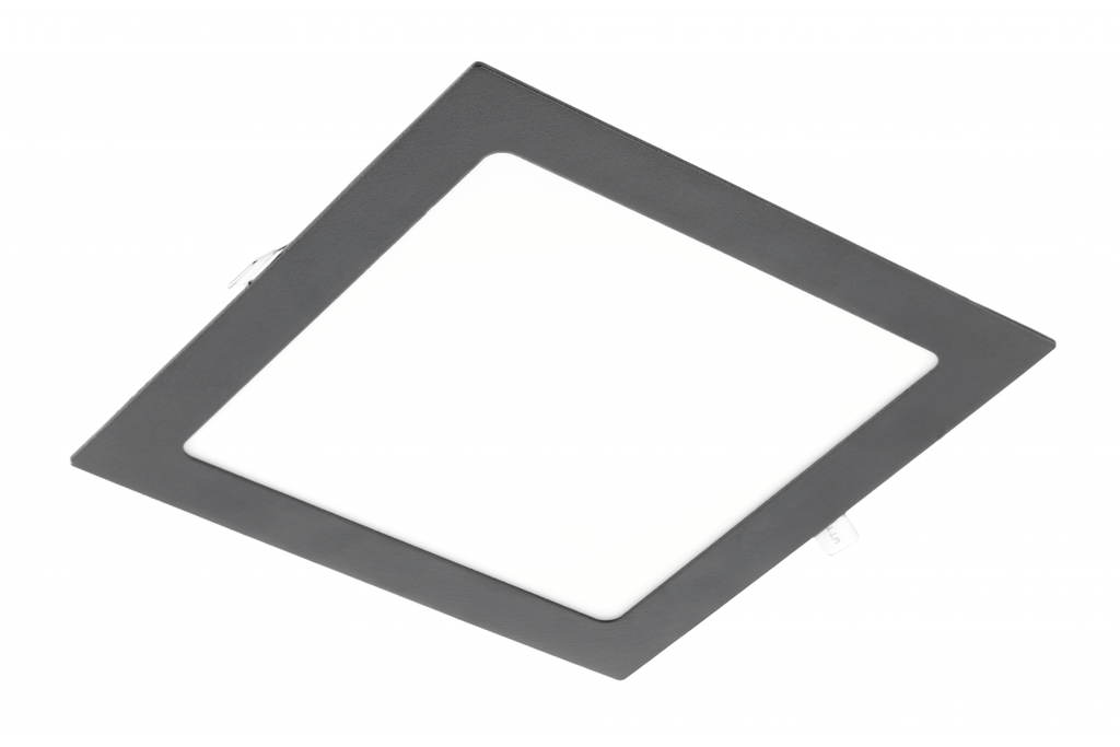 Врізний світильник GTV MATIS PLUS LED, 19W, чорний, 3000K, 1520Lm, AC220-240V, IP20, 120°