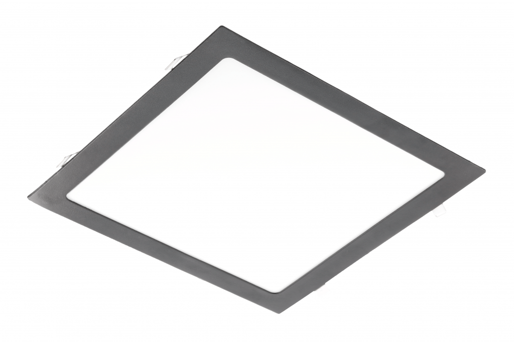 Врізний світильник GTV MATIS PLUS LED, 24W, чорний, 3000K, 2000Lm, AC220-240V, IP20, 120°