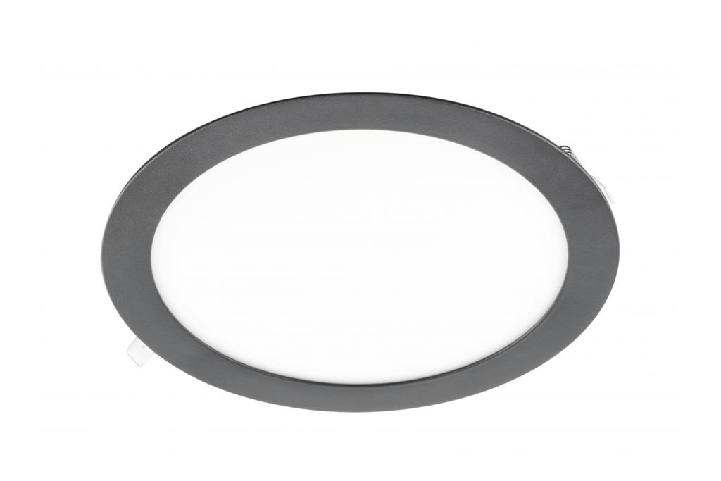 Світильник світлодіодний GTV ORIS PLUS, 19W, чорний, 3000K, 1520Lm, AC220-240V, вбудований, IP20, 120°