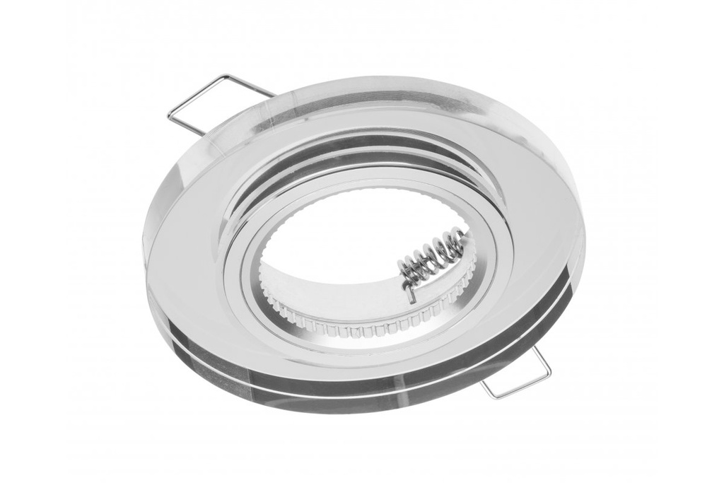 Світильник точковий GTV PALACE II, IP20, скло, круглий, білий