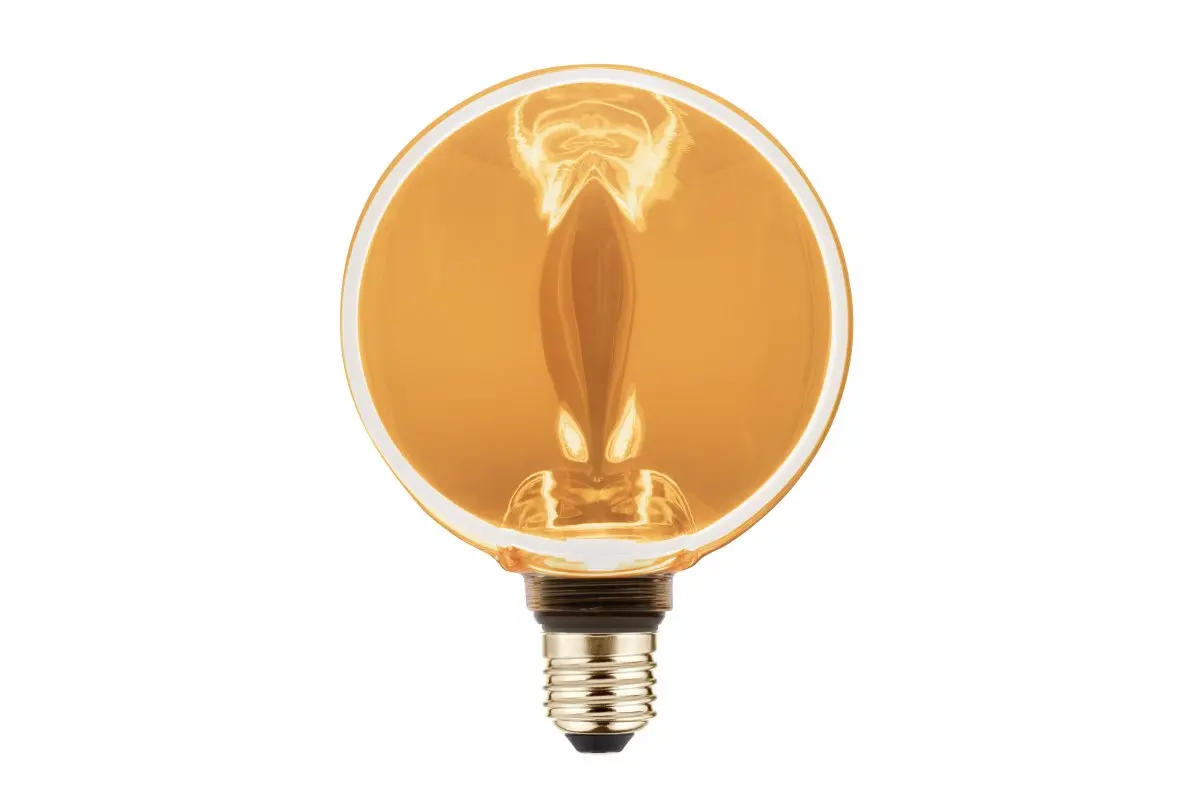 Лед лампа GTV Filament Glow G130, E27, 4W, 1800K, AC220-240V, 320°