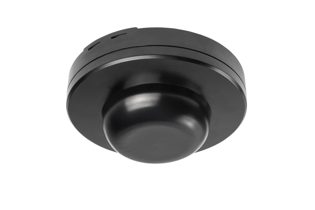 Датчик руху та присутності GTV CO-2 PIR, макс.2000Вт, 360⁰, діапазон 3-20 м, IP65, чорний