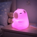 Світильник нічник Ardero SNL-C02ARD капібара коричневий RGB