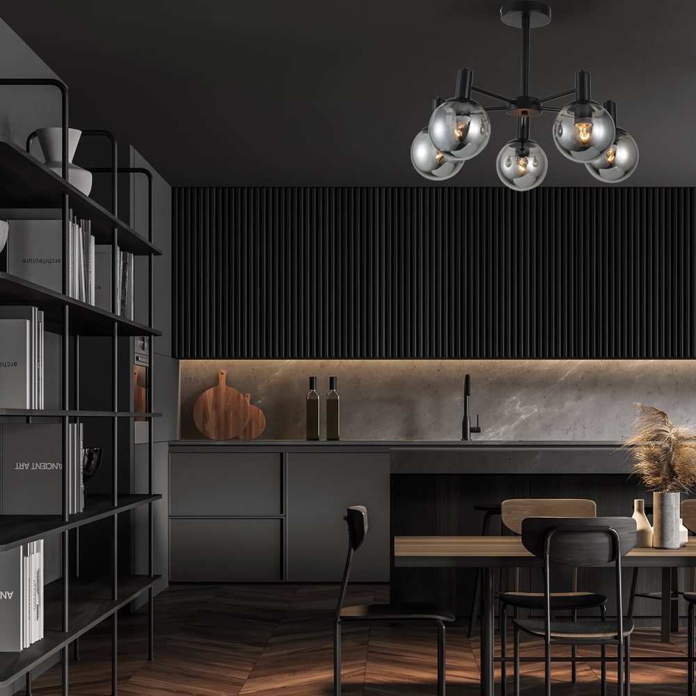 Накладний світильник Ardero BL1550-1 NEAPOL під лампу чорний