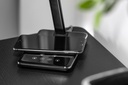 Настільна лампа з індукційною зарядкою GTV Tritton, 6W, 4-CCT, USB, Чорна, працює від power bank (LB-TRIT6W-10-DEC)
