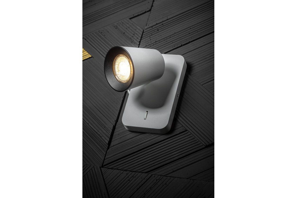 Настінний світильник GTV decor ELLI, 1*GU10, max.20W, одинарний, Білий (OS-ELLI-GU10-00-DEC)