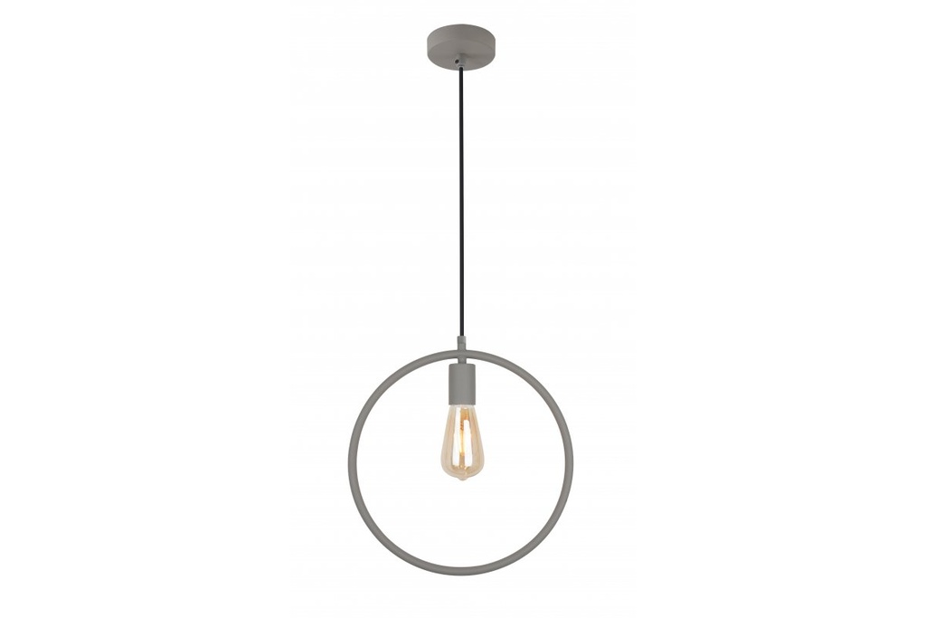 Підвісний світильник GTV decor FIJA, E27, max.40W, IP20, сірий (OS-FI-E27-15-DEC)