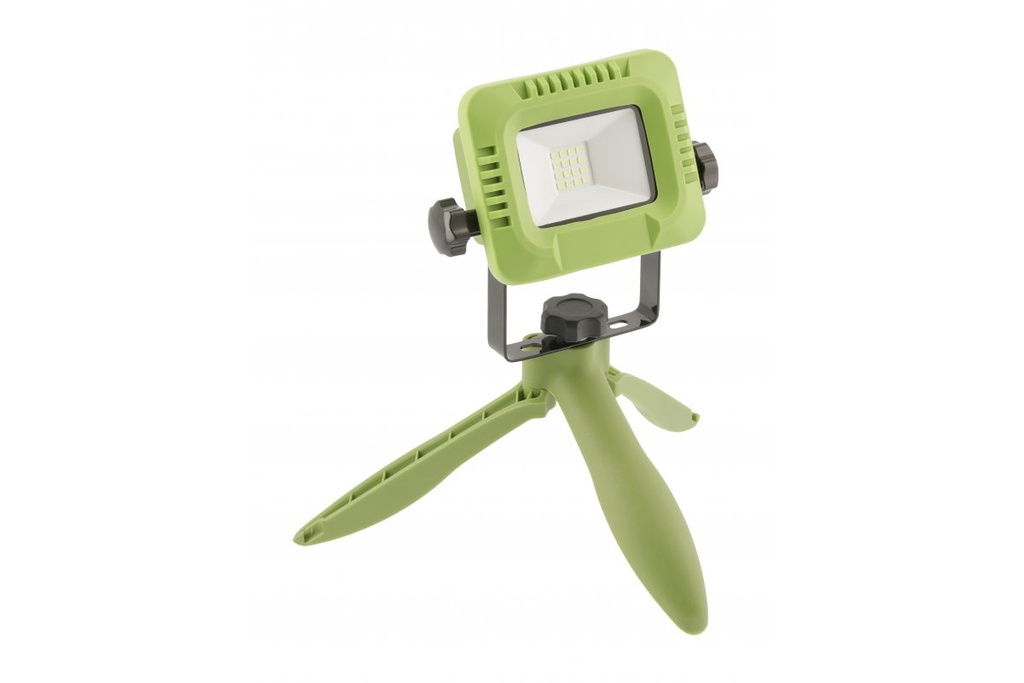 Прожектор з акумулятором GTV ALLEDO, 10W, IP54, 120°, 6400K, зелений (LD-ALCX10W-64)