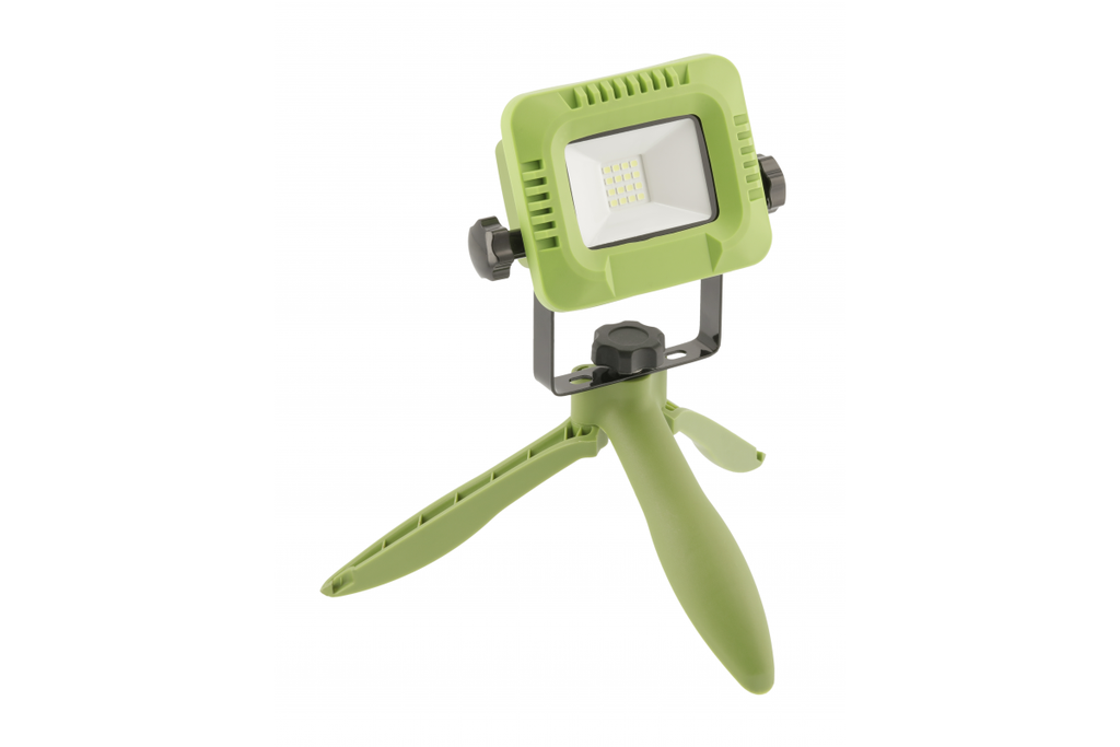 Прожектор з акумулятором GTV ALLEDO, 10W, IP54, 120°, 6400K, зелений (LD-ALCX10W-64)