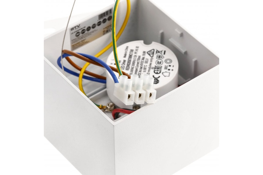 Світильник 20W LED GTV ARTEMIDA 3 роки гарантії, IP20, 4000K, 38°, квадрат, білий (LD-ATM20WBK-NB)