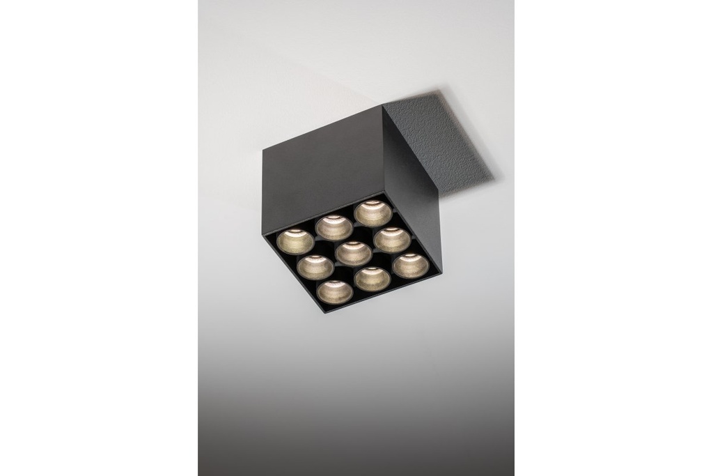 Світильник 20W LED GTV ARTEMIDA 3 роки гарантії, IP20, 4000K, 38°, квадрат, чорний (LD-ATM20WCK-NB)