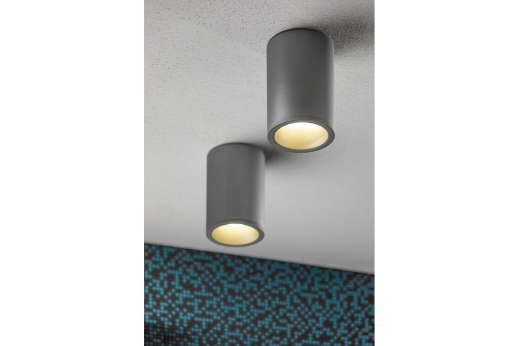 Світильник GTV SENSA AQUA IP54, алюміній, 85x115, max.50W, круглий, сірий (OS-SENAQ5087OKB-80)