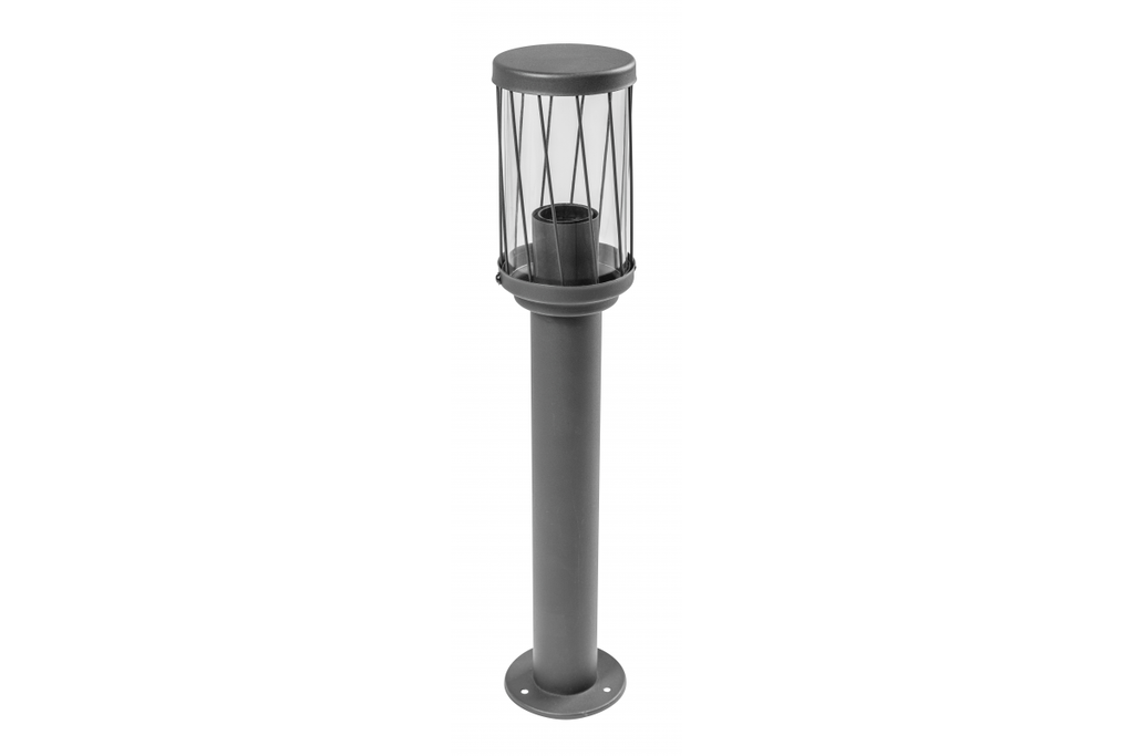 Світильник садовий GTV KERTA-P 50, E27, max.12W, IP44, стовпчик, графіт (OS-KERTP40-30)