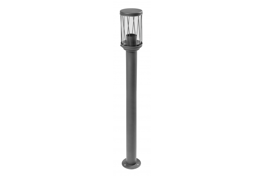 Світильник садовий GTV KERTA-P 80, E27, max.12W, IP44, стовпчик, графіт (OS-KERTP80-30)