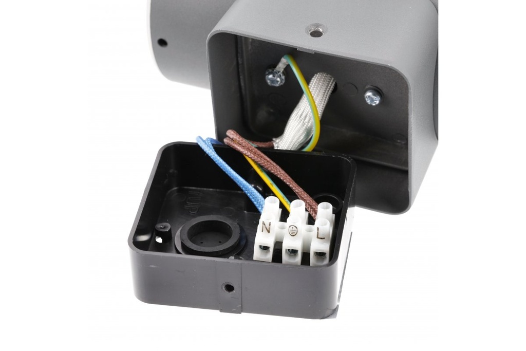 Світильник фасадний бра GTV CORTA-AUD, 2xE27, 2xMAX.25W, IP44, графіт (OS-CORDUA-30)