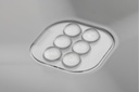 Світлодіодна панель 36W GTV SOLID, 4800Lm, 4000K, AC220-240V, 50/60Hz, PF>0.9, RA≥80, IP40, IK08, UGR<16