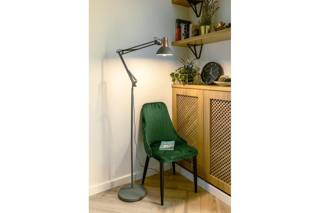 Торшер GTV decor ARTEMIA, 1xE27, max.40W, IP20, Ø16,3cm, сірий (LP-ART-F-E27-15-DEC)