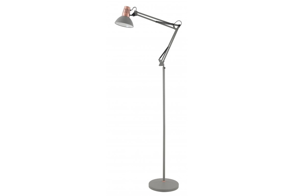 Торшер GTV decor ARTEMIA, 1xE27, max.40W, IP20, Ø16,3cm, сірий (LP-ART-F-E27-15-DEC)