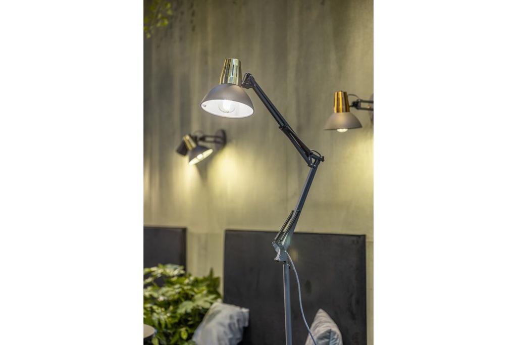 Торшер GTV decor ARTEMIA, 1xE27, max.40W, IP20, Ø16,3cm, чорний (LP-ART-F-E27-10-DEC)