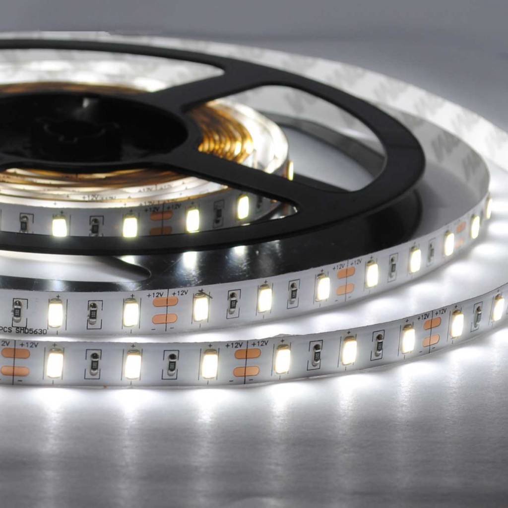 LED стрічка PROLUM™ 12V; 5630\60; IP20; Series "SG", Білий (5500-6000К)