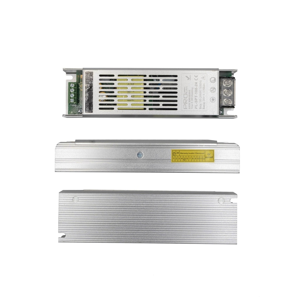 Блок живлення PROLUM SLIM 2в1 Triac/0-10V; 100W (DC24V; IP20; 4.17А) SERIES "SPT" PRO