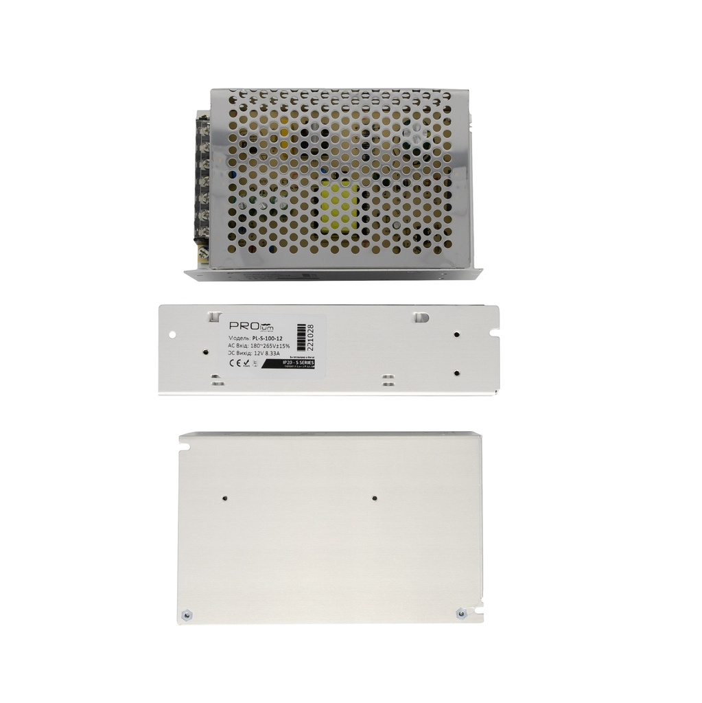 Блок живлення PROLUM™ 12V, 100W, 8.33А, Series "S"