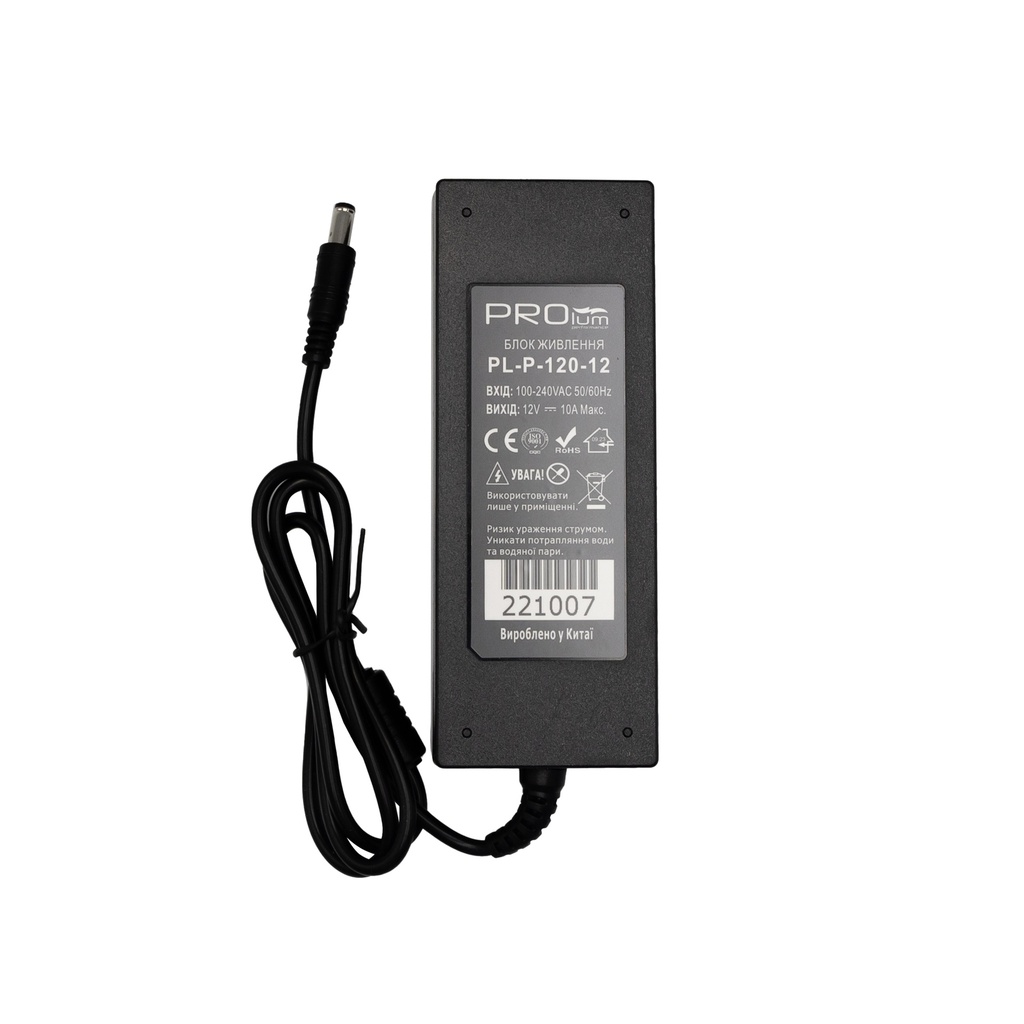 Блок живлення PROLUM™ 12V, 120W, 10.0А, Series "P"