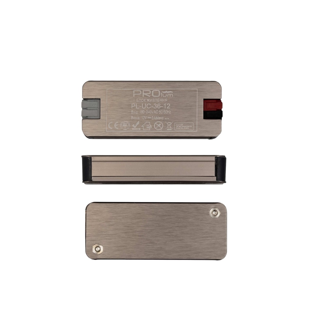 Блок живлення PROLUM™ 12V, 36W, 3А, Series "UC"
