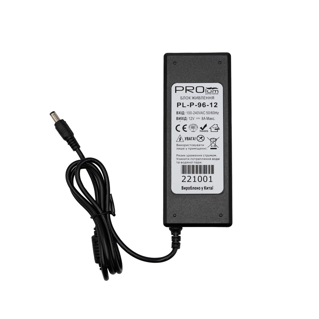 Блок живлення PROLUM™ 12V, 96W, 8.0А, Series "P"