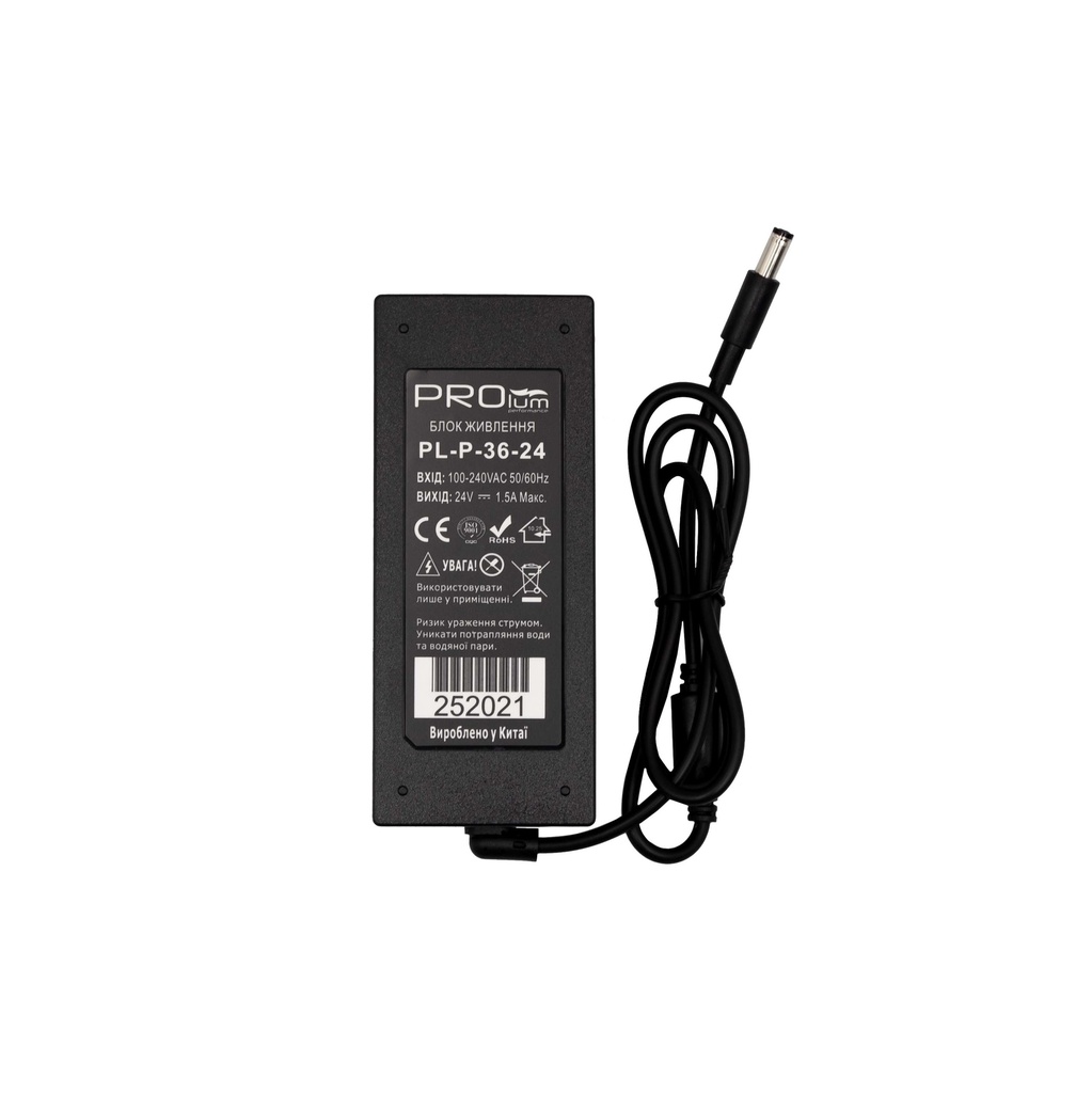 Блок живлення PROLUM™ 24V, 36W, 1.5А, Series "P"