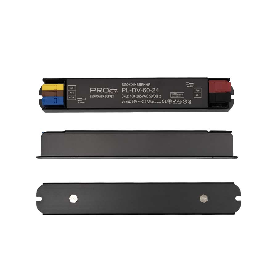 Блок живлення PROLUM™ 24V, 60W, 2.5А, Series "DV"