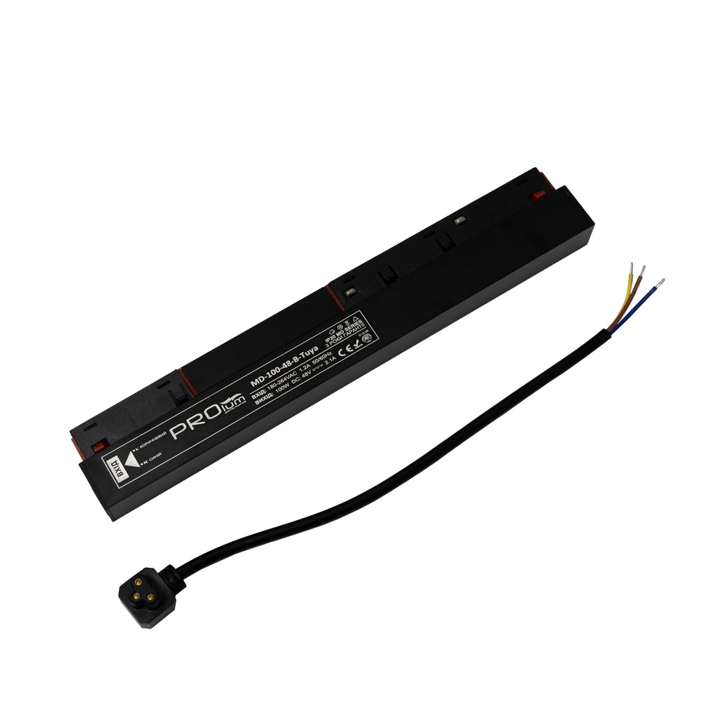 Блок живлення PROLUM™ 48V, 100W, 2.1А, Series "MD" TuyaSmart, Чорний