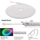 Готовий набір Круглої неонової стрічки PROLUM™ 5V; D13 ; 5M; RGB FULL COLOR