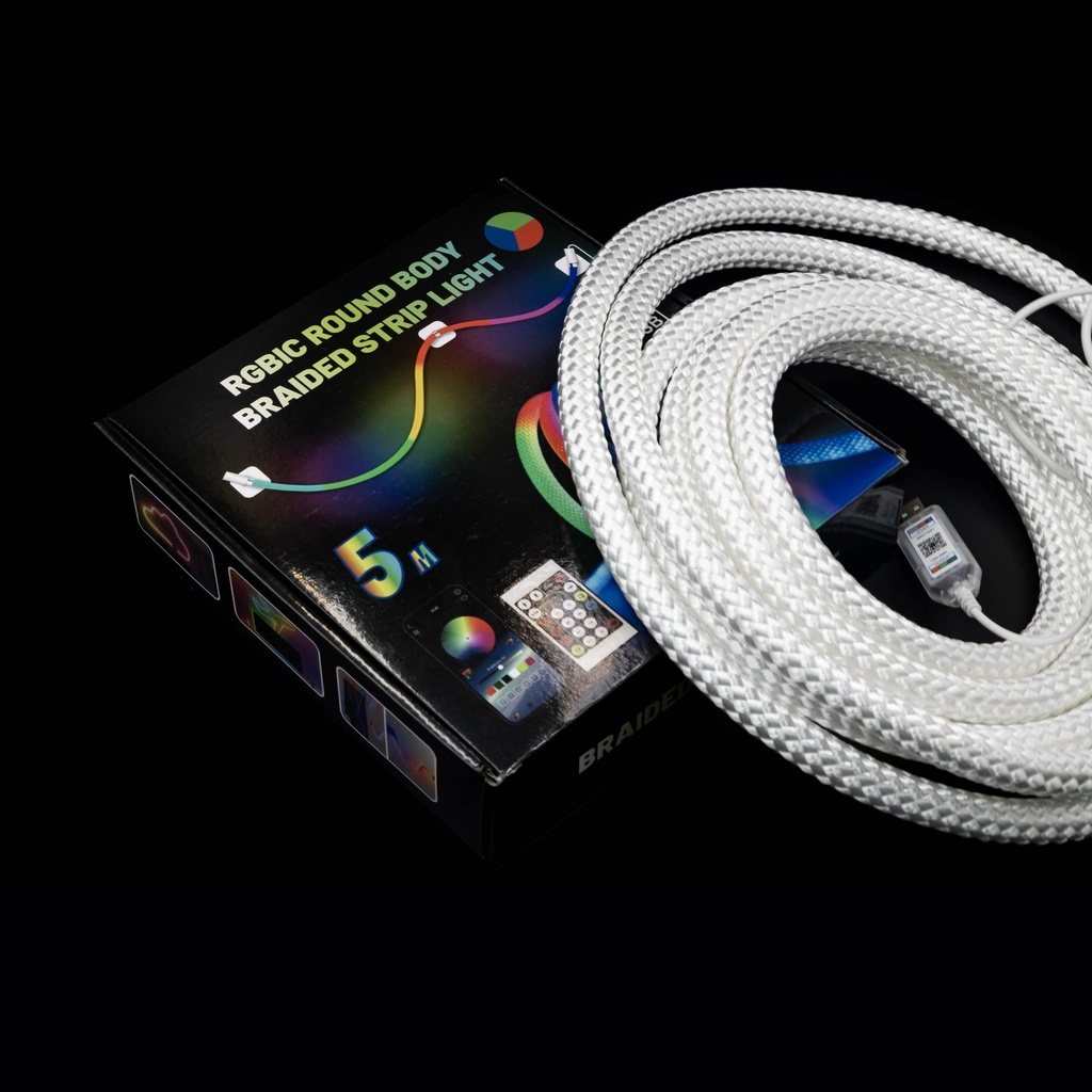 Готовий набір Круглої неонової стрічки PROLUM™ 5V; D16 ; 5M; RGB FULL COLOR