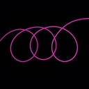 Готовий набір неонової стрічки PROLUM™ 12V; 6x12; 5M; Рожевий