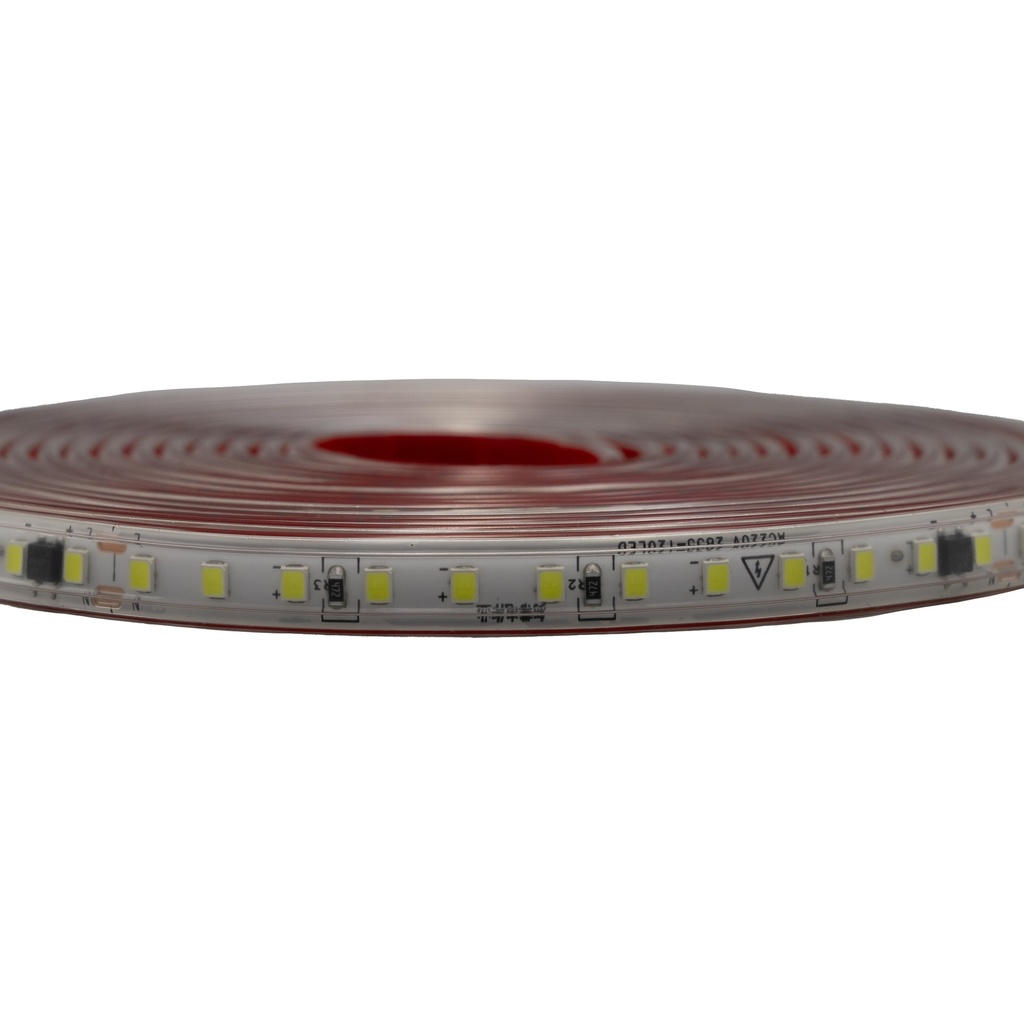 Готовий набір Світлодіодної LED стрічки PROLUM™ 220V; 2835\120; IP67; 8 ММ; Series "S", Білий (5500-6000К)