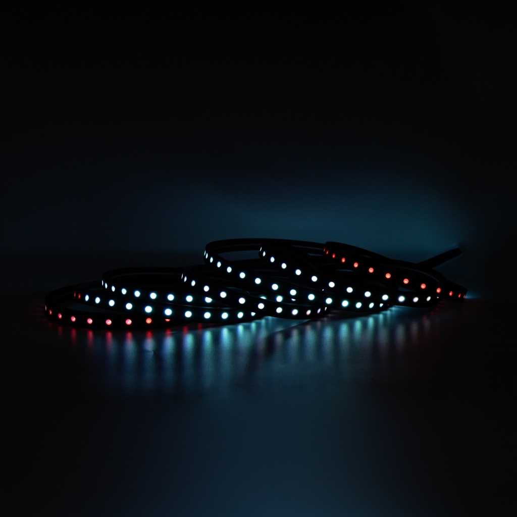Готовий набір стрічки PROLUM™ 24V; 5x13;Чорний; 5M; RGB FULL COLOR