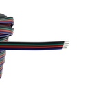 Дріт PROLUM™ 4Р для RGB LED стрічки 4х0.2 мм;AWG24;UL1007