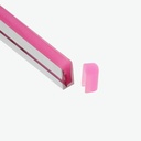 Заглушка ПВХ PROLUM™ для LED неону 6x12 ,Світло-рожевий