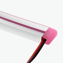 Заглушка ПВХ PROLUM™ для LED неону 6x12 ,Світло-рожевий