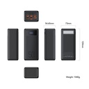 Зовнішній акумулятор Power Bank VEGER TANK LITE 56000MAH (W5001С)