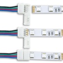 Кабель PROLUM™ для стрічки 5050, RGB, 10 мм, + 1 затиск